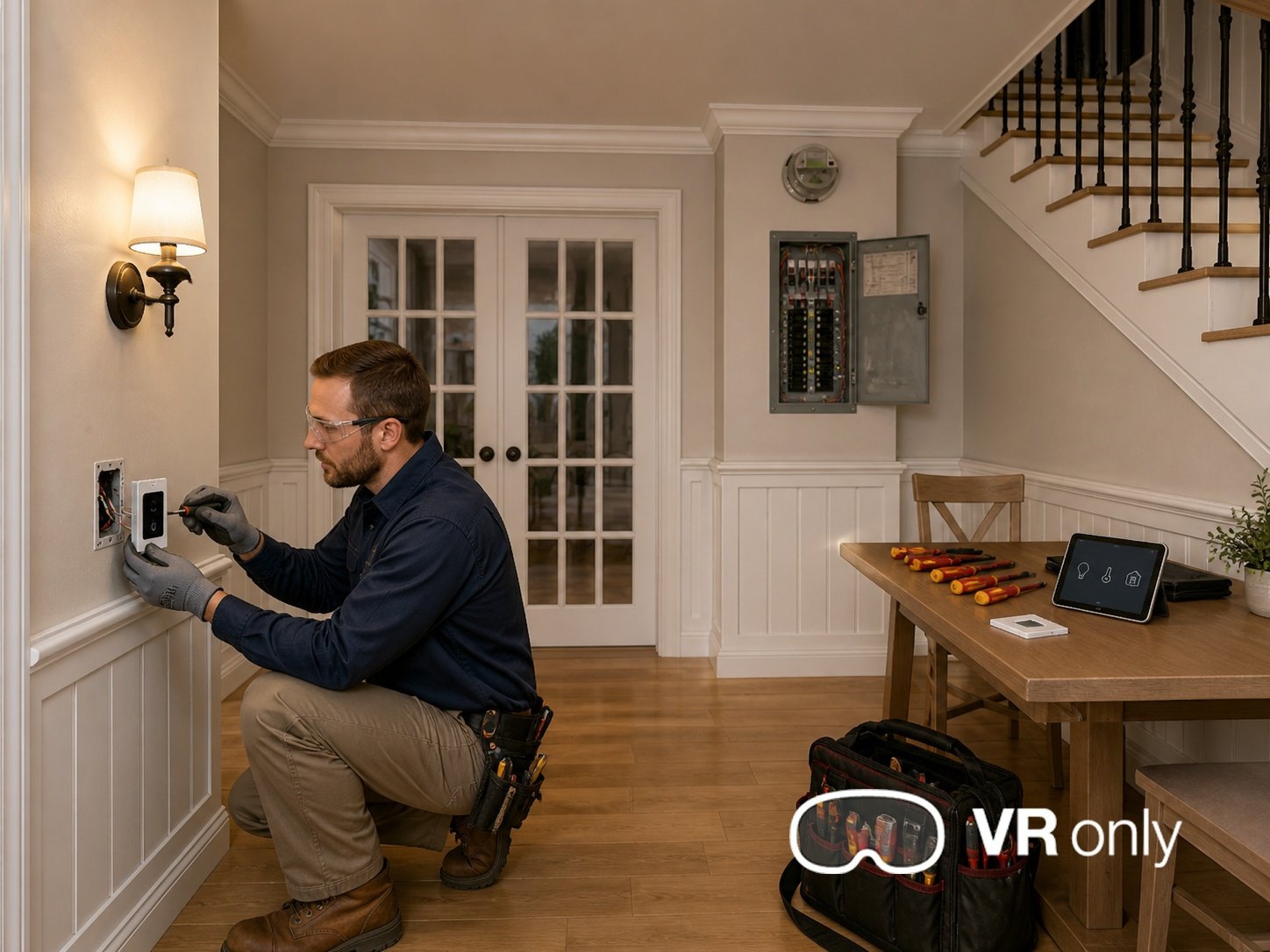 VR training module screenshot