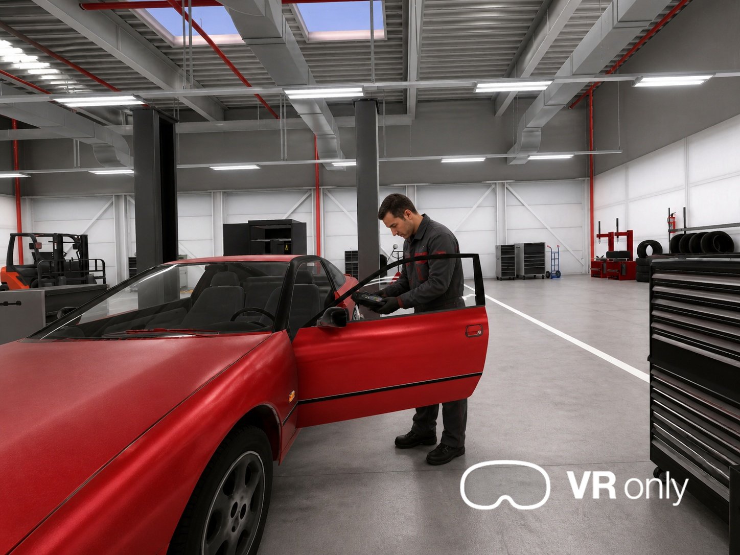 VR training module screenshot